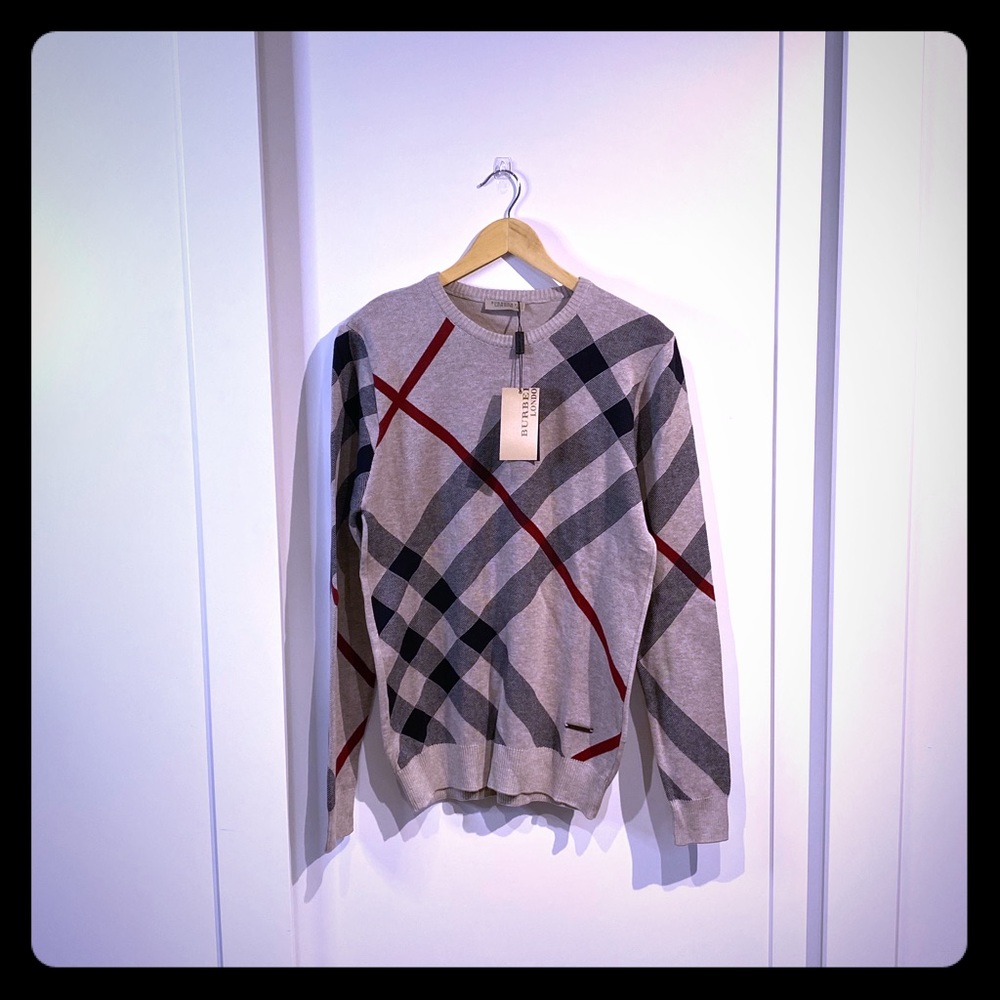 NWT Burberry cotton sweater vintage